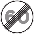 fin limitacion velocidad 60